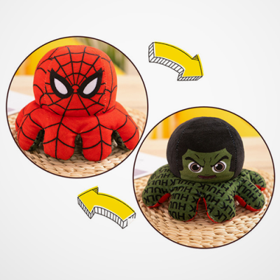 Reversible Plush Toy Spiderman And The Hulk image