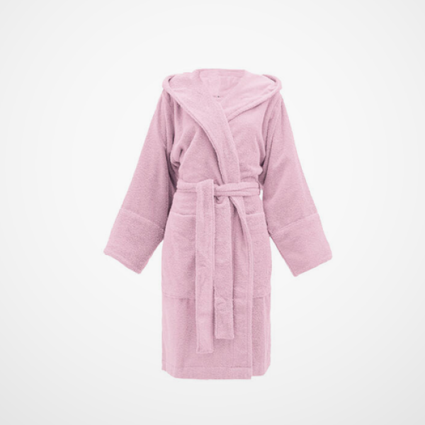 100% Cotton Bath Robe Blush image