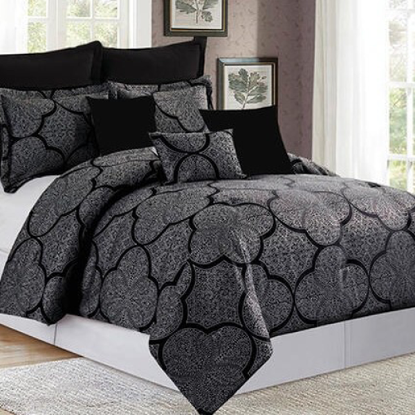 8 Piece Comforter Set Super King - Colby image